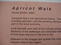 Apricot Walk Plaque